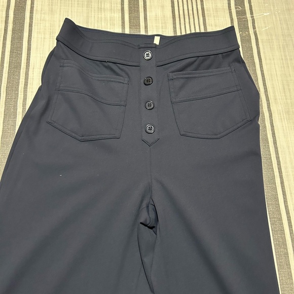 HALARA Navy Wide-Leg Pants Medium Tall - Picture 4 of 6